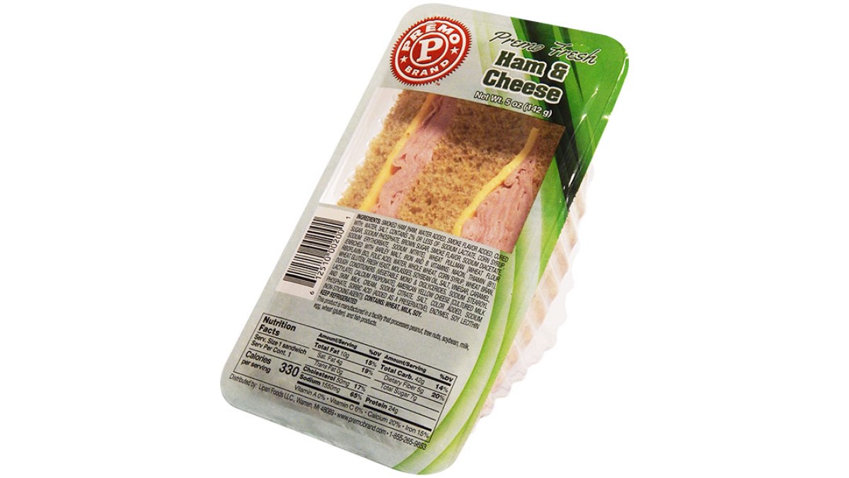 Premo and Fresh Grab Ham & Cheese Wedge Sandwiches